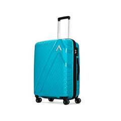 Aristocrat Vector Plus Polypropylene Hard-Sided Large Trolley Bag with 8 Wheels, Anti-Theft Zipper & TSA Lock (Teal Blue (TBL), Large (77 CM)) - Goyalsons ShopMax