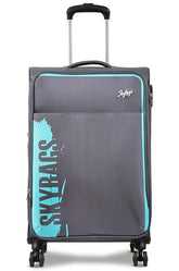 Skybags Spring 8-Wheel Hardside Trolley Bag | Anti-Theft Zipper | 3-Digit Lock | 5 Year Warranty | (Grey, Small (55 cm)) - Goyalsons ShopMax