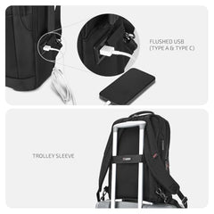 VIP Legacy 17 Inch Convertible Laptop Backpack 25L | Water-Resistant with USB Charging Port | Padded Laptop Sleeve, 3 Compartments, Front Organizer | Office & Travel Backpack for Men & Women (Black) - Goyalsons ShopMax