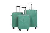 VIP Aristocrat Hardside Trolley Luggage Set, 55+68+79 cm, Polypropylene, 4 Spinner Wheels, Combination Lock, Water-Resistant, 3PC Set Trolly (SAGE Green) (Green, Set of 3) - Goyalsons ShopMax