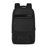 CARLTON Laptop Backpack 20L With Rain Cover, Pockets for Hard drive, Passport Pocket & Air Cushion System | Midnight Black | Dorset 03 - Goyalsons ShopMax