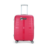 Aristocrat Plastic Shield 8 Spinner Wheel Hard Trolley Bag 67 360 Coral, Medium