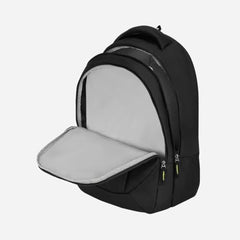Safari Velocity 16 Casual Backpack, 2 Compartments with Side and Front Pocket, Padded Back & Shoulders, 32L, (Black)