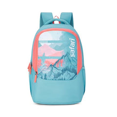 Safari Sigma 36L School bag for Boys and Girls, Office use/travel bag for man & women, Casual 3 Compartment Printed Large Men's Backpack Bags with Organizer, File holder, Color - Aqua