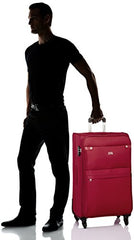 Safari Nuvaldo Polyester 76 cms Red Softsided Suitcase (Nuvaldo Plus-78-Red) - Goyalsons ShopMax