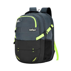 Safari Maxima 1 43L Laptop Backpack Bag for Men and Women, School Bag for Boys & Girls, Expandable Overnighter Casual Hiking Travel Bag with Raincover, Compression Straps, Bottle holder, Grey - Goyalsons ShopMax