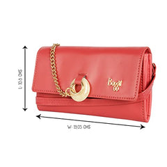 Baggit Women Pink Wallet Large Size | Ladies Stylish Sling Purse Bag | Credit Card Money Holder