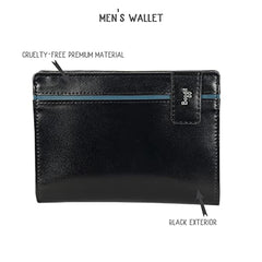 Baggit Men Black Wallet Medium Size | Men Stylish Purse Bag | Credit Card Money Holder