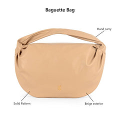Baggit Women's Beige Solid Handcarry Bag With Zip Closure | Ladies Purse Handbag | Stylish Shoulder Bag|Gift for Women