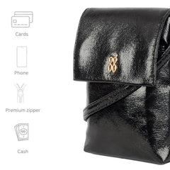 Tipsey Black Extra Small Tote Bag