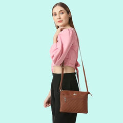 Lavie Women’s Slim Top Zip Sling Bag | Ladies Purse Handbag