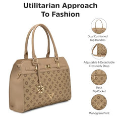 Lavie Signature Women's Manhattan Satchel Handbag for Women | Satchel Bag for Work | Ladies purse | Stylish Shoulder Bag | Gift For Women