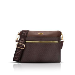 Lavie Luxe Women's Mono Quick Top Zip Crossbody Box Sling Bag | Ladies Purse Handbag | Gift for Women - Goyalsons ShopMax