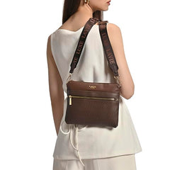 Lavie Luxe Women's Mono Quick Top Zip Crossbody Box Sling Bag | Ladies Purse Handbag | Gift for Women - Goyalsons ShopMax