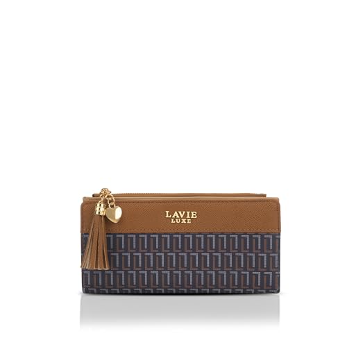 Lavie Luxe Women's Mono Safain25 Bifold Zip Wallet |Gift For Ladies - Goyalsons ShopMax