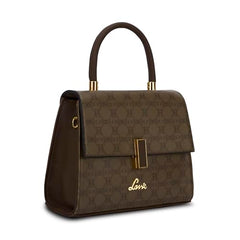 Lavie Women's Monoprint Gypsy Flap Satchel Bag | Satchel Handbag for Work | Ladies Purse | Stylish Shoulder Bag | Gift for Women - Goyalsons ShopMax