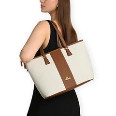 Lavie Avery Colourblock Tote |Tote Bag | Ladies purse | Stylish Shoulder Bag | Gift for Women - Goyalsons ShopMax