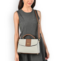 Lavie Women's Nicky Colourblock Flap Satchel Handbag for Women | Satchel Bag for Work | Ladies purse | Stylish Shoulder Bag | Gift For Women