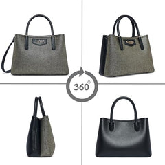 Lavie Luxe Women's Glam Bella 3 Comparment Tote Handbag | Tote Bag For Work | Ladies Purse | Stylish Shoulder Bag | Gift For Women