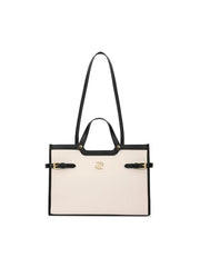 Lavie Signature Canva Dual Carry Tote Bag | Tote Bag for Work | Ladies purse | Stylish Shoulder Bag | Gift for Women - Goyalsons ShopMax