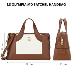 Lavie Signature Women's Olympia Medium Satchel Bag | Satchel Handbag for Work | Ladies Purse | Stylish Shoulder Bag | Gift for Women