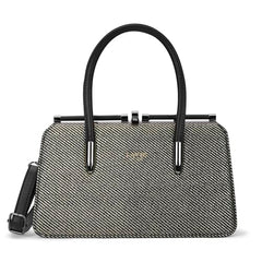 Lavie Luxe Women's Glam Book Dual Handle Satchel Handbag | Satchel Bag for Work | Ladies Purse | Stylish Shoulder Bag | Gift For Women - Goyalsons ShopMax