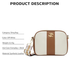Lavie Signature Women's Tulsa Colourblock Box Crossbody Sling Bag | Ladies Purse Handbag | Gift for Women