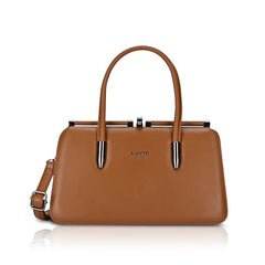Lavie Luxe Women's Book Dual Handle Frame Satchel Bag | Satchel Handbag for Work | Ladies Purse | Stylish Shoulder Bag | Gift for Women