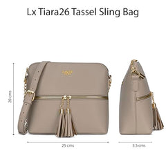 Lavie Luxe Women's Tiara26 Tassel Crossbody Sling Bag | Ladies Purse Handbag | Gift for Women