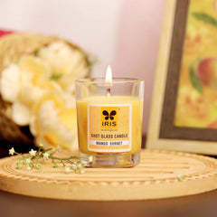 Iris Shot Glass Candle - Mango Sorbet