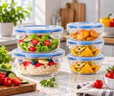 Sanjeev Kapoor Wellington 5-Piece Round Food Storage Container Set