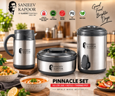 Sanjeev Kapoor Pinnacle 4.5L Insulated Jug, Kettle & Thermo Pot Set