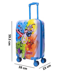 STRIDERS Avengers Kids Luggage Bag | 18-Inch | Lightweight & Durable Travel Suitcase | Spacious Compartments | Perfect for Trips, School & Holidays - Goyalsons ShopMax