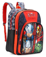 STRIDERS Avengers School Bag for Kids Lightweight, Durable & Stylish Backpack with Padded Comfortable Straps, Spacious Compartments Marvel Superhero Design for School, Play & Daily Use 14 Inches - Goyalsons ShopMax