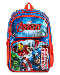 STRIDERS Avengers Power Pack School Backpack for Kids Bold, Lightweight, Durable Backpack with Padded Comfortable Straps & Spacious Compartments Ready for Action Age 8+ Years 18 inches - Goyalsons ShopMax