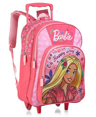STRIDERS Barbie Kids Trolley School Bag | 16-Inch | Lightweight Backpack with Wheels | Spacious Compartments | Padded Straps | Perfect for Ages 68 - Goyalsons ShopMax