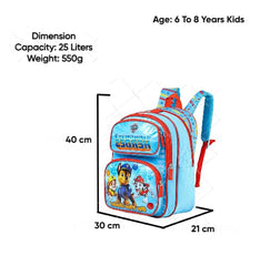 STRIDERS Paw Patrol Heroes School Bag for Kids Durable, Lightweight Backpack with Padded Comfortable Straps & Fun Character Design Perfect for School & Play Age 68 Years 16 inches - Goyalsons ShopMax