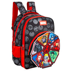 Marvel Avengers School Bag 16 Inch Captain America Iron Man Thor Print Backpack for Kids