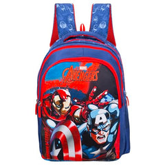 Marvel Avengers School Bag for Boys Blue 16 Inch Kids Backpack with Padded Straps