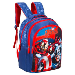 Marvel Avengers School Bag for Boys Blue 16 Inch Kids Backpack with Padded Straps