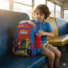 Marvel Avengers School Bag 16 Inch Kids Backpack for School & Tuition Captain America, Iron Man