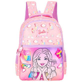 Barbie Pink 17 Inch Kids Backpack Lightweight, Durable School Bag for Girls