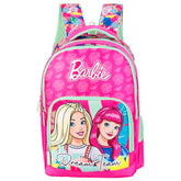 Barbie Stylish School Bag 16 Inch Pink Girls Backpack with Spacious Compartments