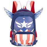 Captain America Kids Backpack 16-inch with Detachable Wings School Bag, Travel Bag for Boys Marvel Superhero Bag for Kids