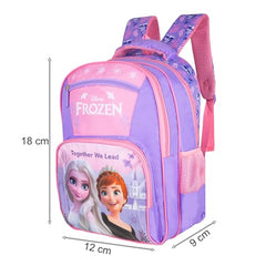 Frozen Princess School Bag for Kids 14 Inch Girls Backpack with Spacious Compartments