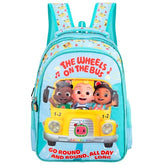 CoComelon Musical LED Backpack 14-inch Lights & Nursery Rhyme Sound Bag for Boys & Girls
