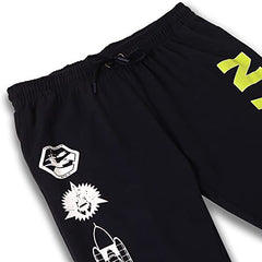 Free Authority Nasa Printed Regular Fit Blue Ploycotton Men's Jogger