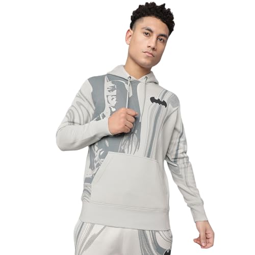 Free Authority Batman Printed Grey Hoodie for Men - Goyalsons ShopMax