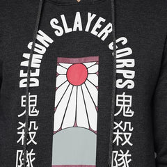 Free Authority Demon Slayer Printed Regular Fit Hoodie for Men