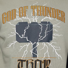 Free Authority Thor Printed Regular Fit Sweatshirt for Men Grey